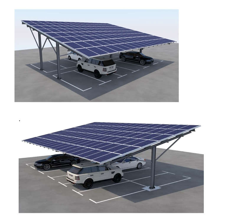 solar carport structure system