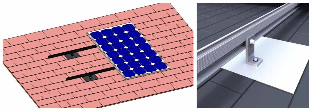 Solar Panel Mounts for Shingle Roof