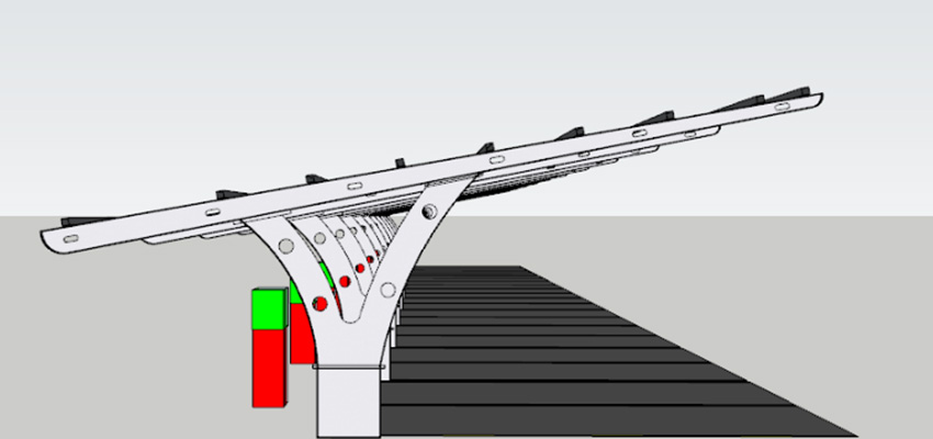 modern design pv solar carport mounting system