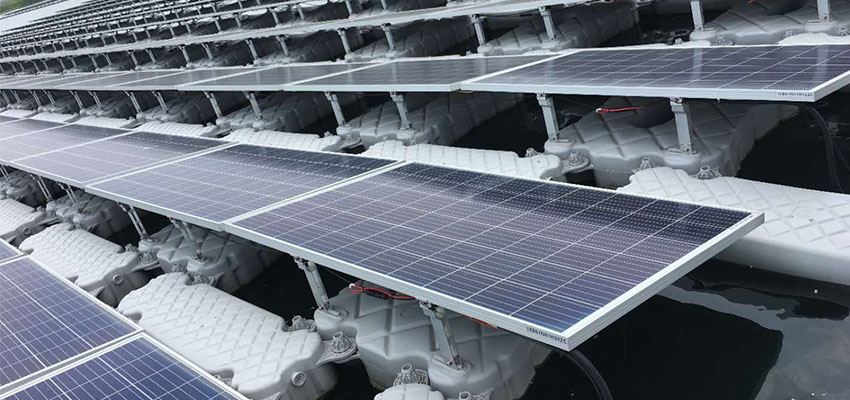 floating solar mounting system Greece