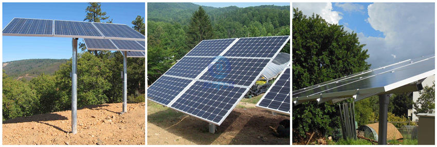 solar panel pole ground mount