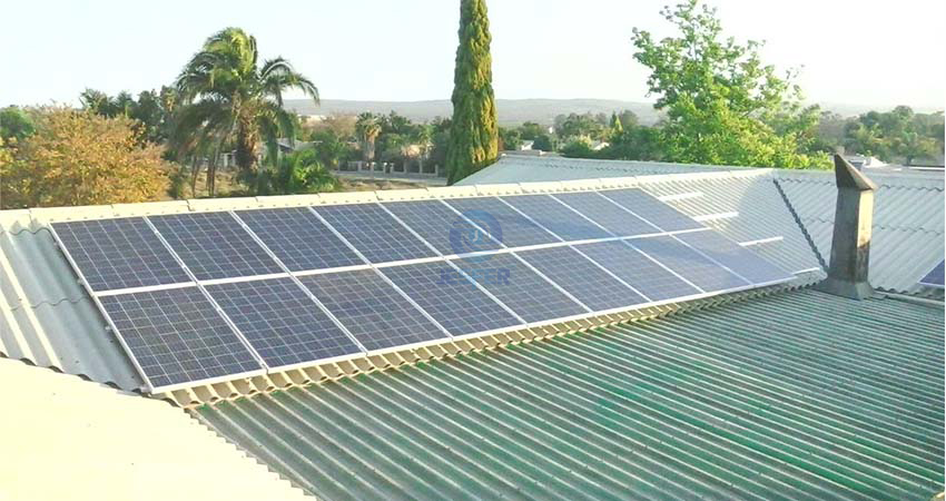 roof mounted pv system