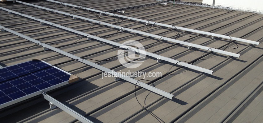 supports de panneau solaire de toit en métal
