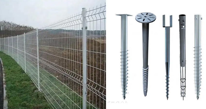 poteau de clôture en métal bricolage