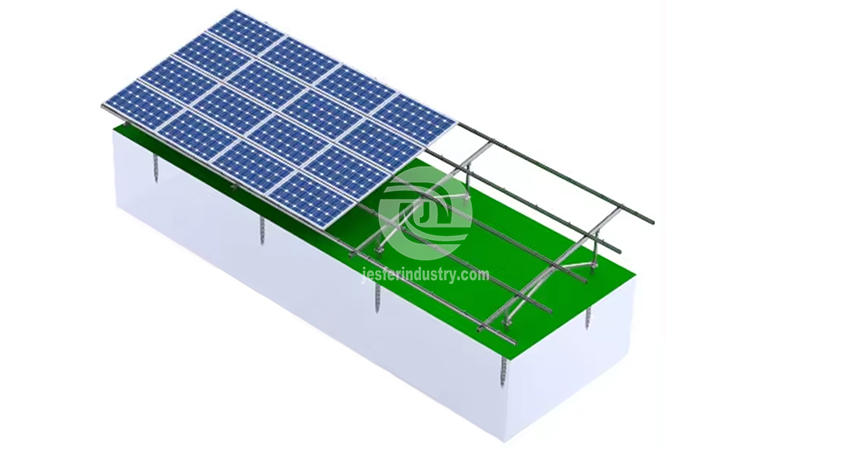 Structure de montage de modules en République tchèque pour l'énergie solaire