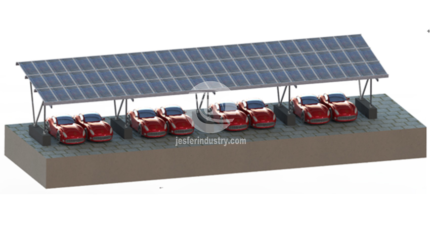 fabricant de système d'abri de voiture photovoltaïque