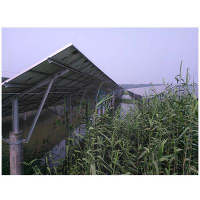 système de montage au sol PV solaire à haute élévation sur pieux en béton