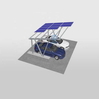 Abri de voiture à structure solaire en aluminium à usage domestique