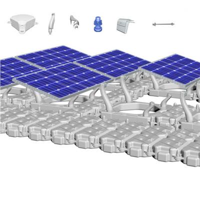Système de structure de montage de flotteurs solaires PV HDPE