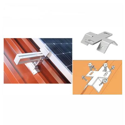 support de montage de toit de panneau solaire pour toit en métal

