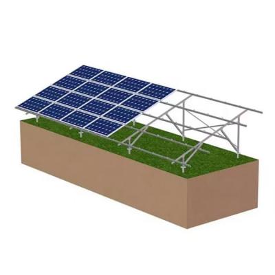 Supports de sol en aluminium PV pour l'installation de panneaux solaires
